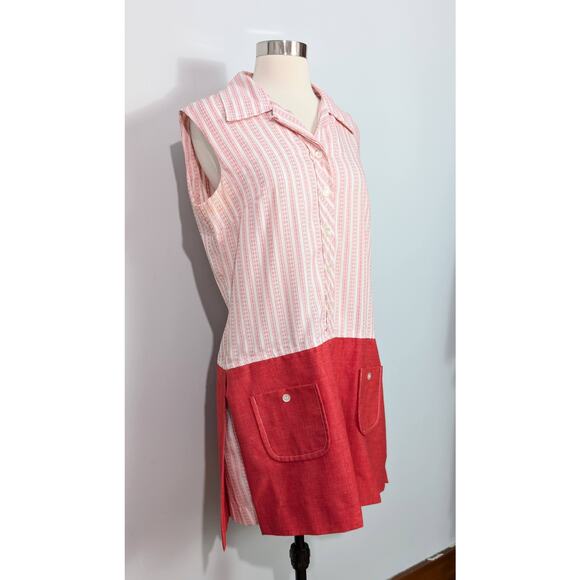 Country Miss Red/White 60s Romper - Picture 7 of 8